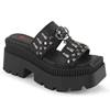 DemoniaCult - WRATH08 Platform Sandals - Black Product image